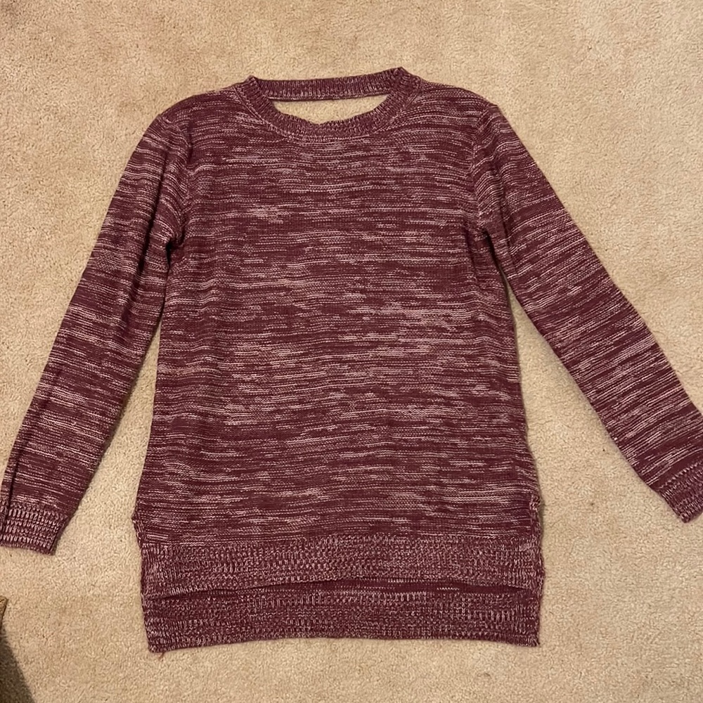 Madison Lilly Acrylic Ladies Sweater, color is purple, size Medium. Never worn